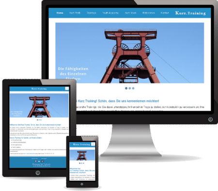 Website erstellen Gelsenkirchen mit responsive Webdesign (Kurz.Training)