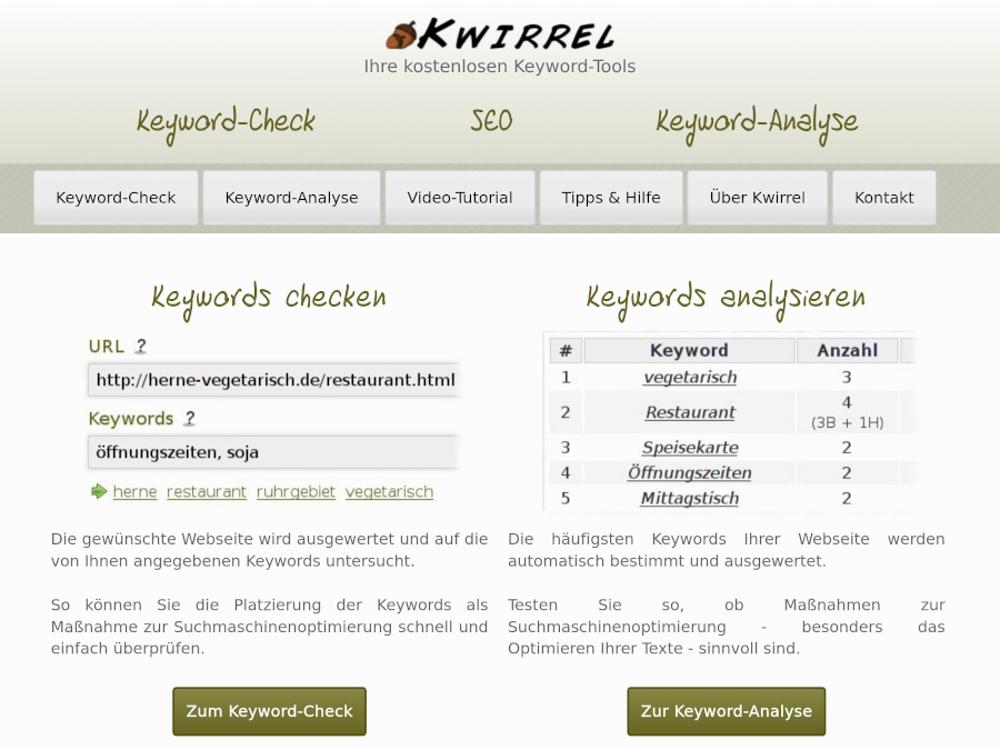 Kwirrel Startseite