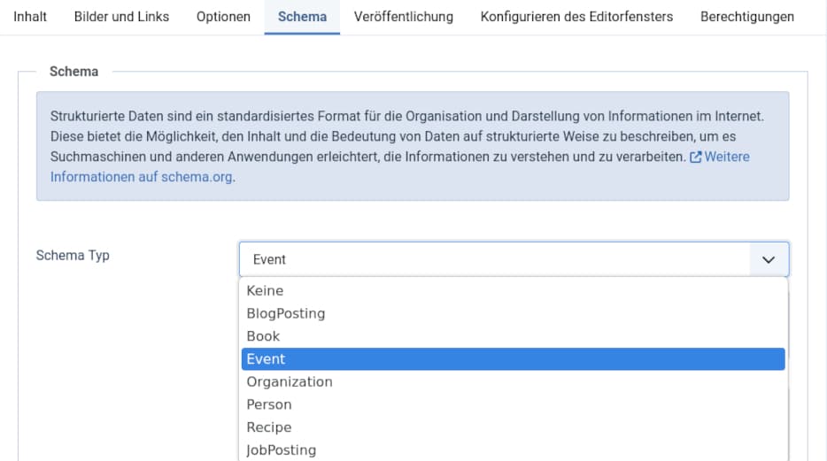 Joomla 5 Schema Annotation