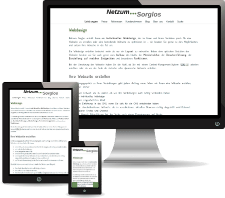 Mobile Version Webseite Netzum Sorglos
