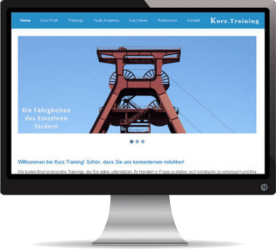 Webdesign-Referenz: Kurz.Training